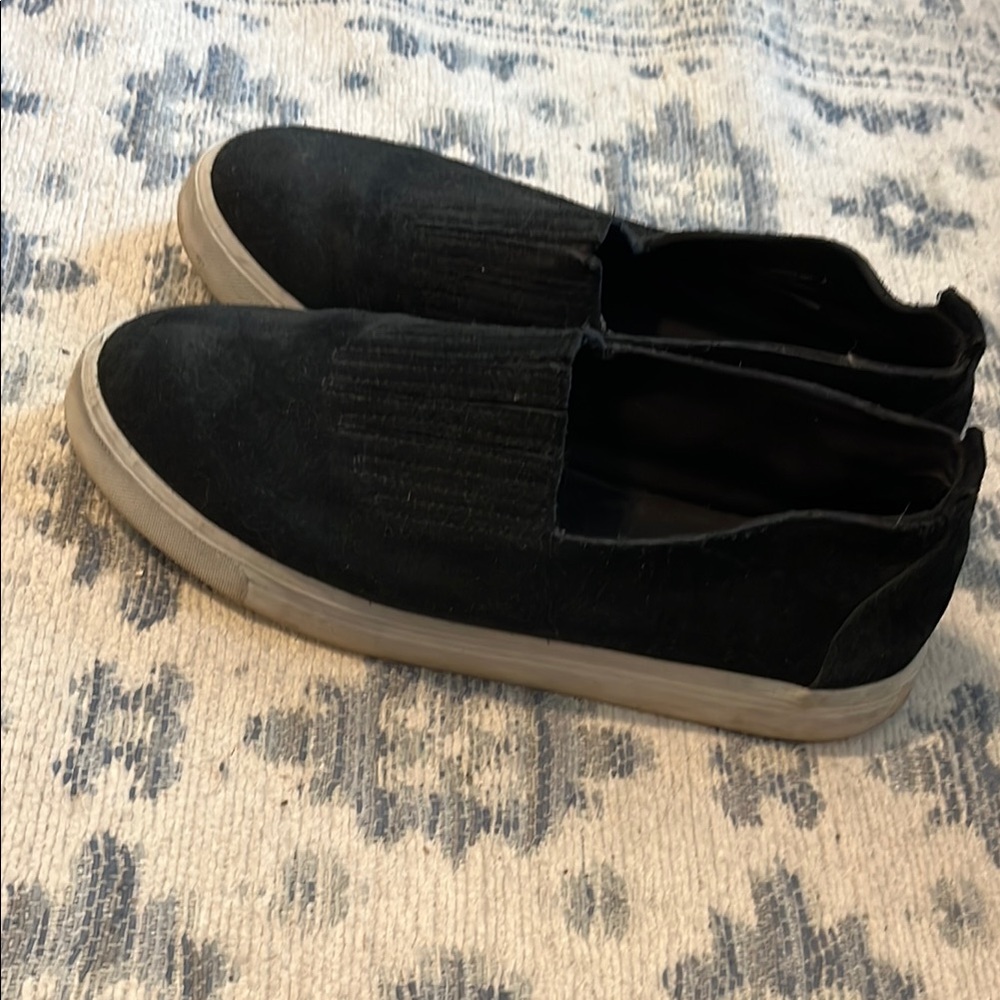 Minnetonka Black Slip-On Shoes
